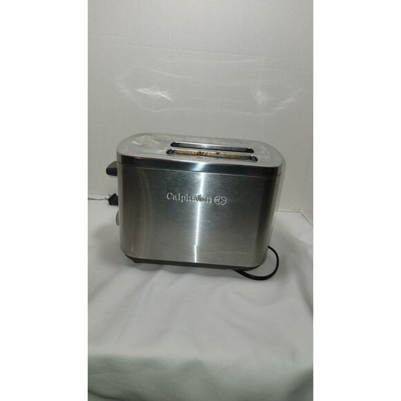 Calphalon 2 Slot Stainless Steel Toaster HE200ST 1779206 Extra-Wide Slots - Picture 7 of 11